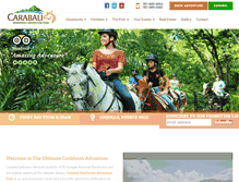 Tablet Screenshot of carabalirainforestpark.com